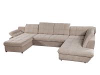 Madrid U sarokgarnitúra - egybe fejtámlás  Szélesség: 380 Hosszúság: 95