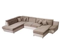 Madrid U sarokgarnitúra - külön fejtámlás  Szélesség: 380 Hosszúság: 95