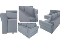 Cawo L sarokgarnitúra - körbe háttámla Cawo L sarokgarnitúra - körbe háttámla, Kategória:Sarok kanapék, Szélesség:266cm Hosszúság:203cm Magasság:101cm