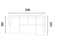 Sienna I. U sarokgarnitúra Sienna I. U sarokgarnitúra, Kategória:U sarkok, Szélesség:185cm Hosszúság:338cm Magasság:cm