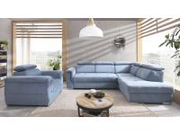 Umbria II. sarokgarnitúra Umbria II. sarokgarnitúra, Kategória:Sarok kanapék, Szélesség:207cm Hosszúság:276cm Magasság:103cm