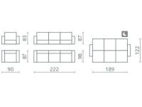 , Kategória:, Szélesség:80cm Hosszúság:93cm Magasság:84cm